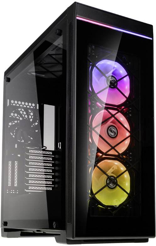 Lian Li Alpha 550X Midi tower Casing Black Window, Dust filter, 3 built-in LED fans, Built-in fan