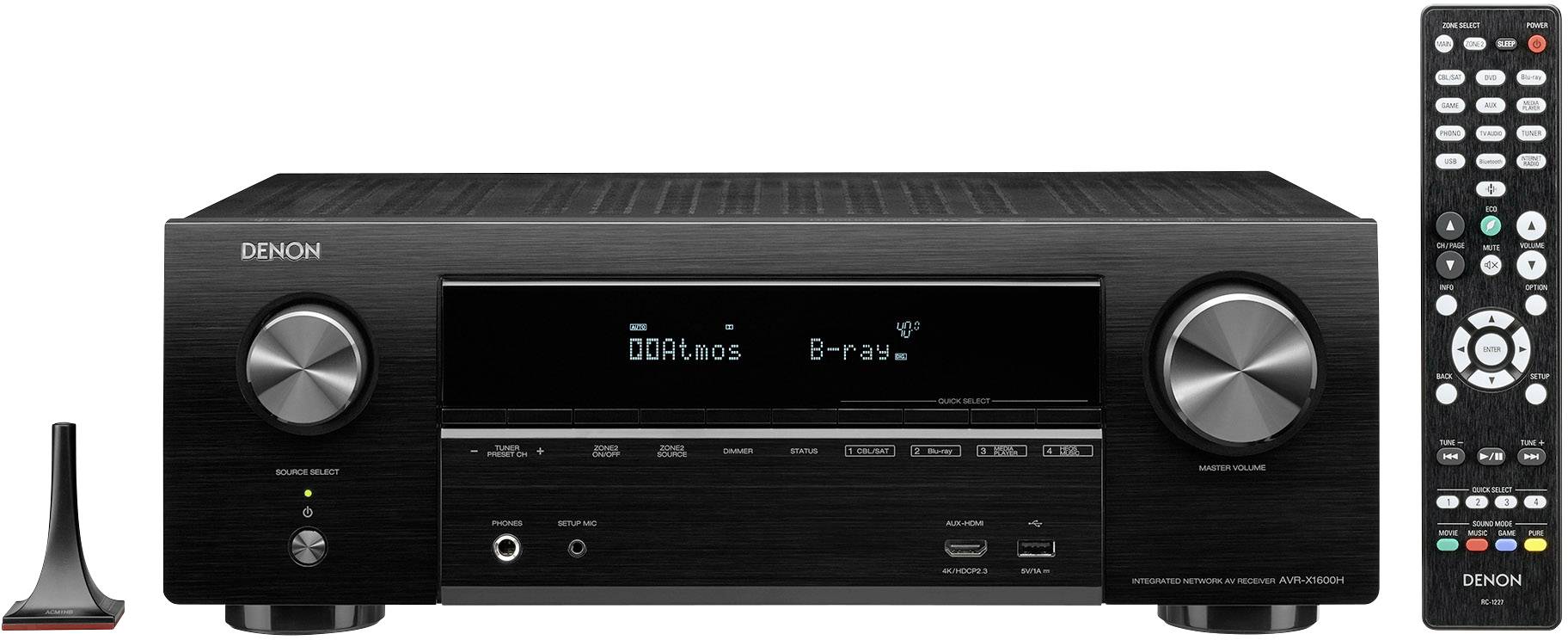 Denon AVRX1600HBKE2 7.2 AV receiver 7x145 W Black