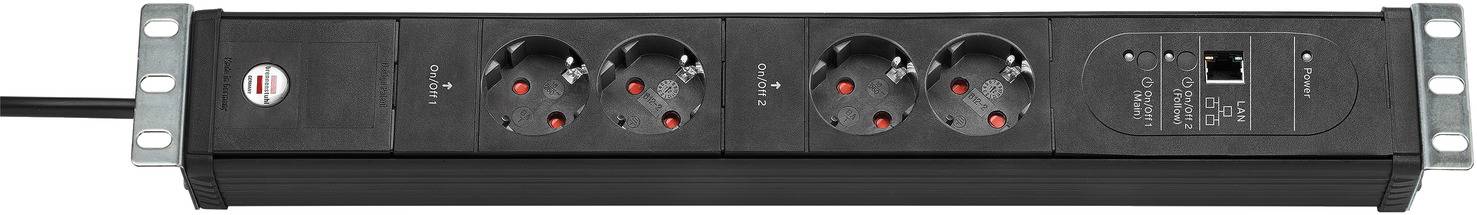 Brennenstuhl 1156057984 19 socket strip Black 1 pc(s)