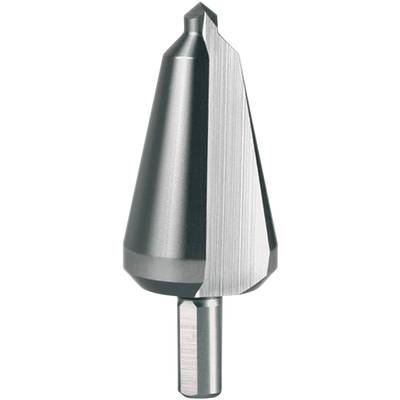 Metal cone with a smooth surface, pointed end, and cylindrical shaft, likely a tool attachment for drilling or milling.