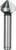 Metal countersink with cylindrical shank, suitable for countersinking and deburring holes in metal surfaces.
