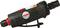 A handy, black pneumatic tool with a red lever and brand logo on the side. Suitable for grinding work.