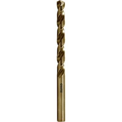 Metal drill bit with a spiral form, gold-coloured, conical. Suitable for precise drilling in metals.