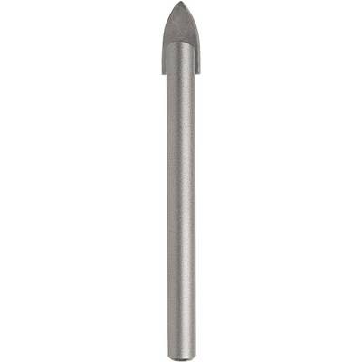 A single silver-coloured HSS drill bit with a tapered end, vertically positioned, against a white background. Ideal for precise drilling.