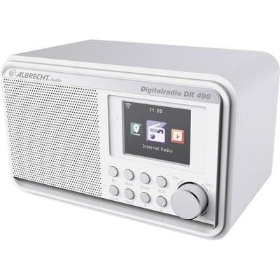 Albrecht DR 490 w Internet portable radio White
