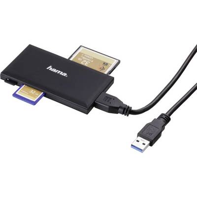 A card reader with two SD cards and a USB cable for connecting to a computer. Ideal for transferring data.