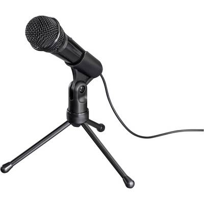 Microphone on stand with cable. Ideal for podcasts or music recordings.