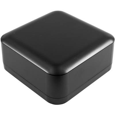 Black square box with rounded edges, closed.