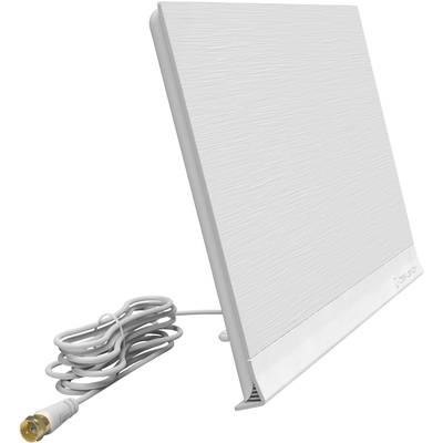 Oehlbach Flat Style One DVB-T/T2 active planar antenna  Indoors  White