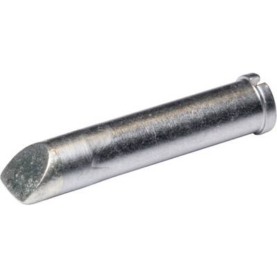 A metallic dowel pin with a rounded tip and smooth surface, used for fastening or as a spacer.