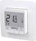A digital thermostat displays a temperature of 21°C. Below this are three buttons labelled 'Menu', '+', '-' and 'OK'.