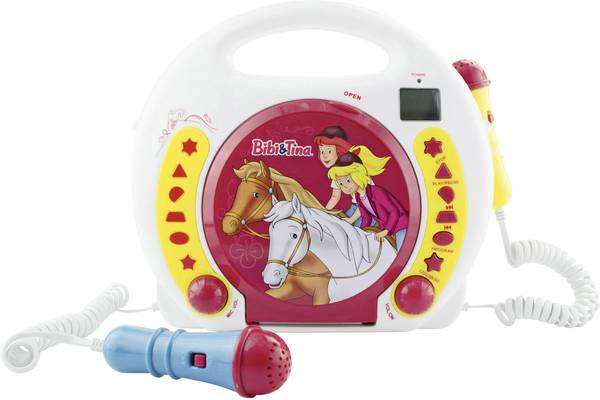 X4 Tech Kids CD player CD, SD, USB Incl. microphone, Incl. karaoke