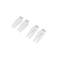 Two pairs of white drone propellers, arranged in parallel on a white background.