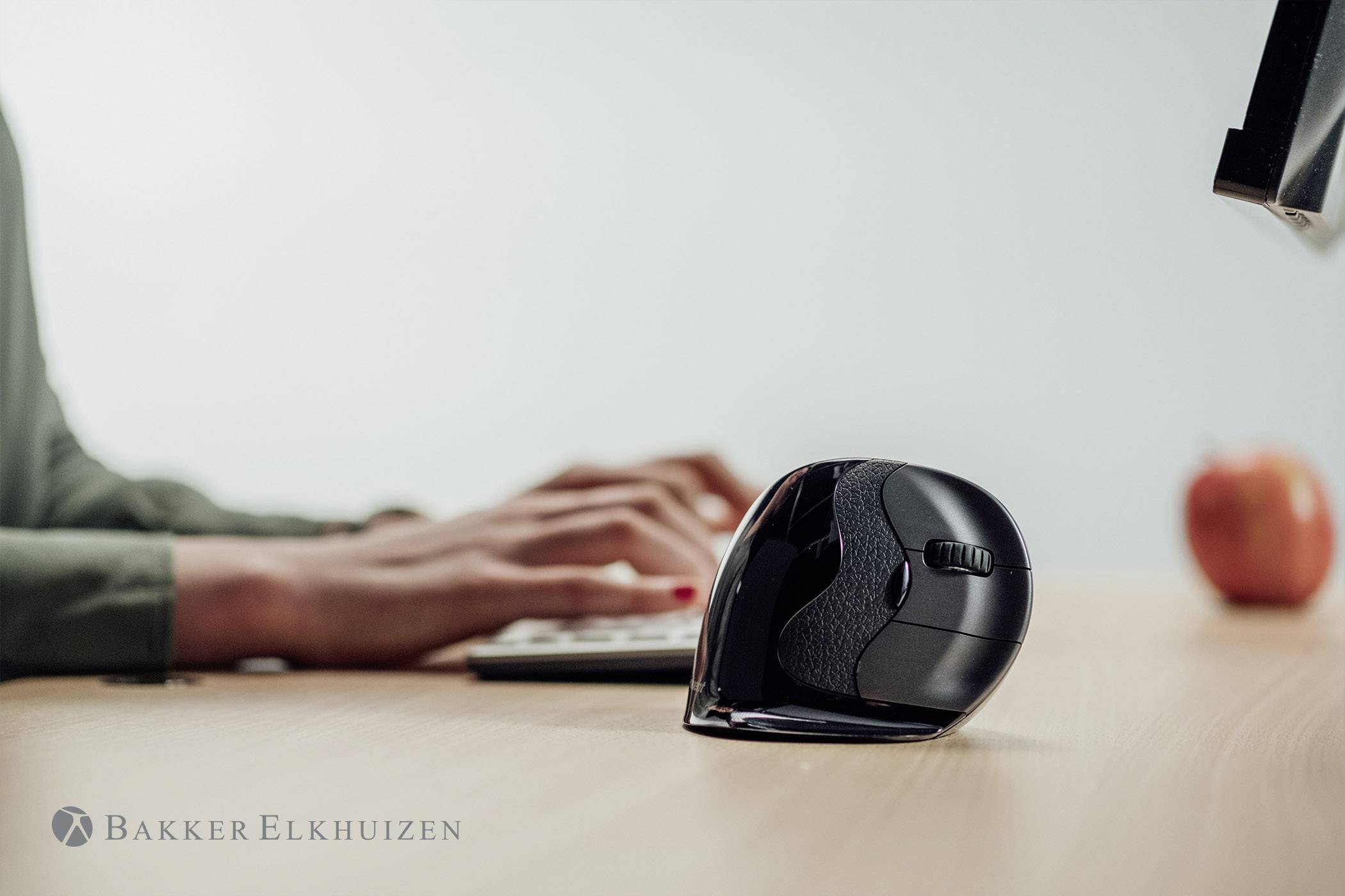 BakkerElkhuizen Evoluent D Ergonomic mouse USB Anthracite 6 Buttons 800 dpi, 1600 dpi, 2400 dpi, 3200 dpi Ergonomic-6