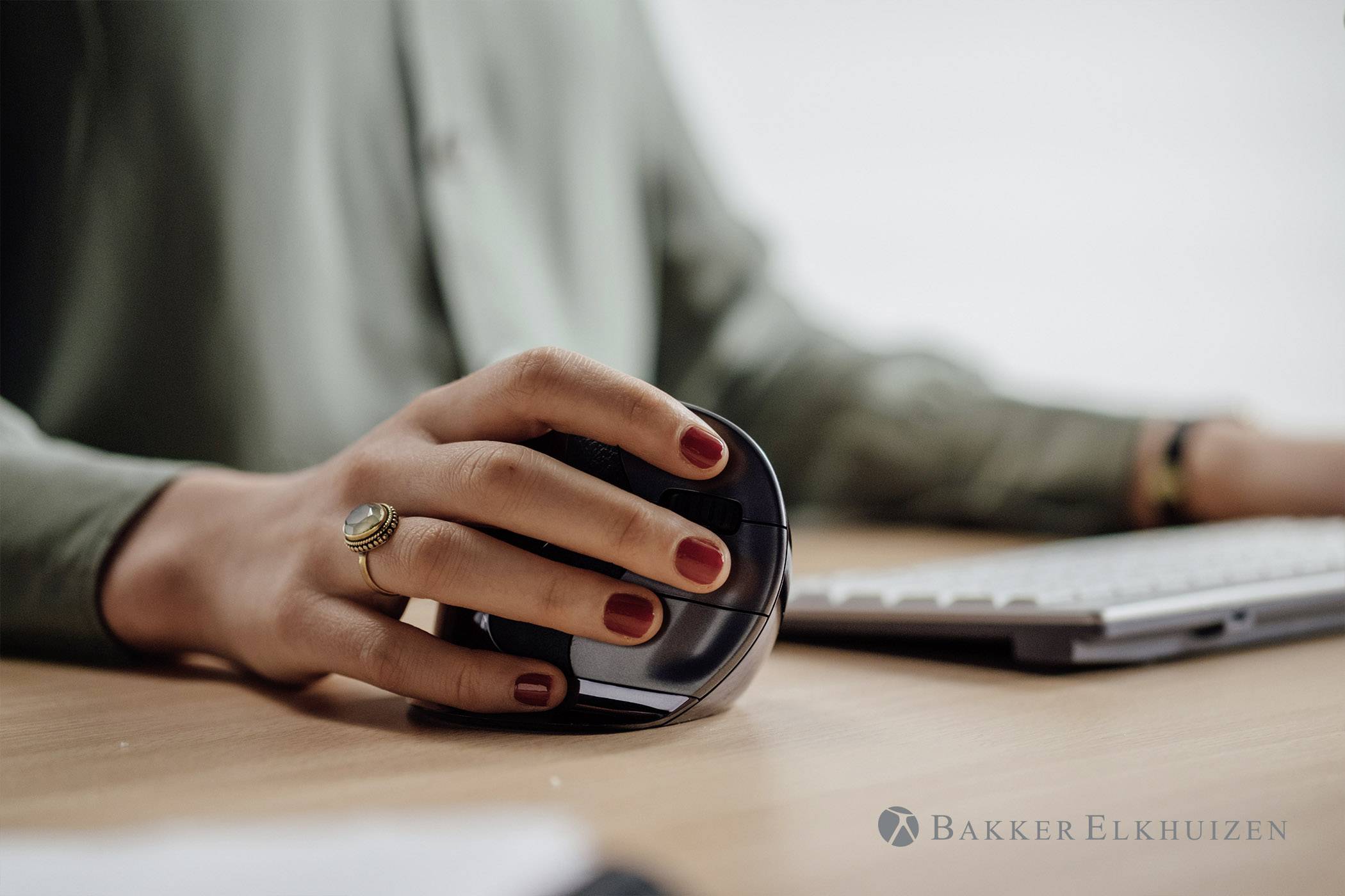 BakkerElkhuizen Evoluent D Ergonomic mouse USB Anthracite 6 Buttons 800 dpi, 1600 dpi, 2400 dpi, 3200 dpi Ergonomic-7