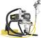 Electric paint sprayer with yellow hose and spray gun, perfect for evenly applying paint on large surfaces.