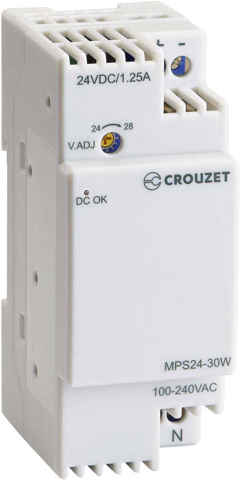 Crouzet 89451003 Rail mounted PSU (DIN) 1.25 A 30 W Content 1 pc(s)-0