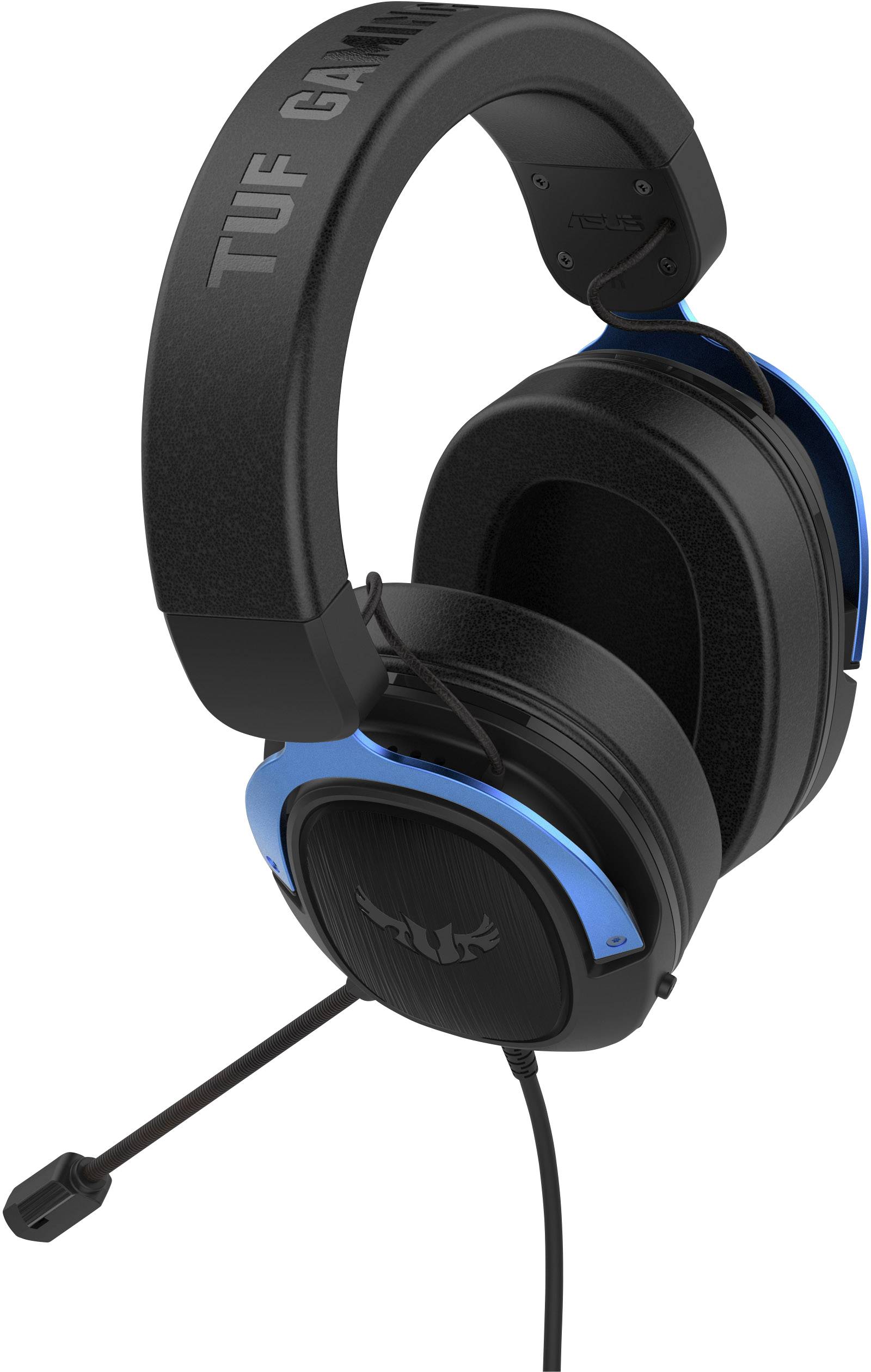 Asus TUF H3 Over-ear headset Corded (1075100) 7.1 Surround Black, Blue Gaming-5