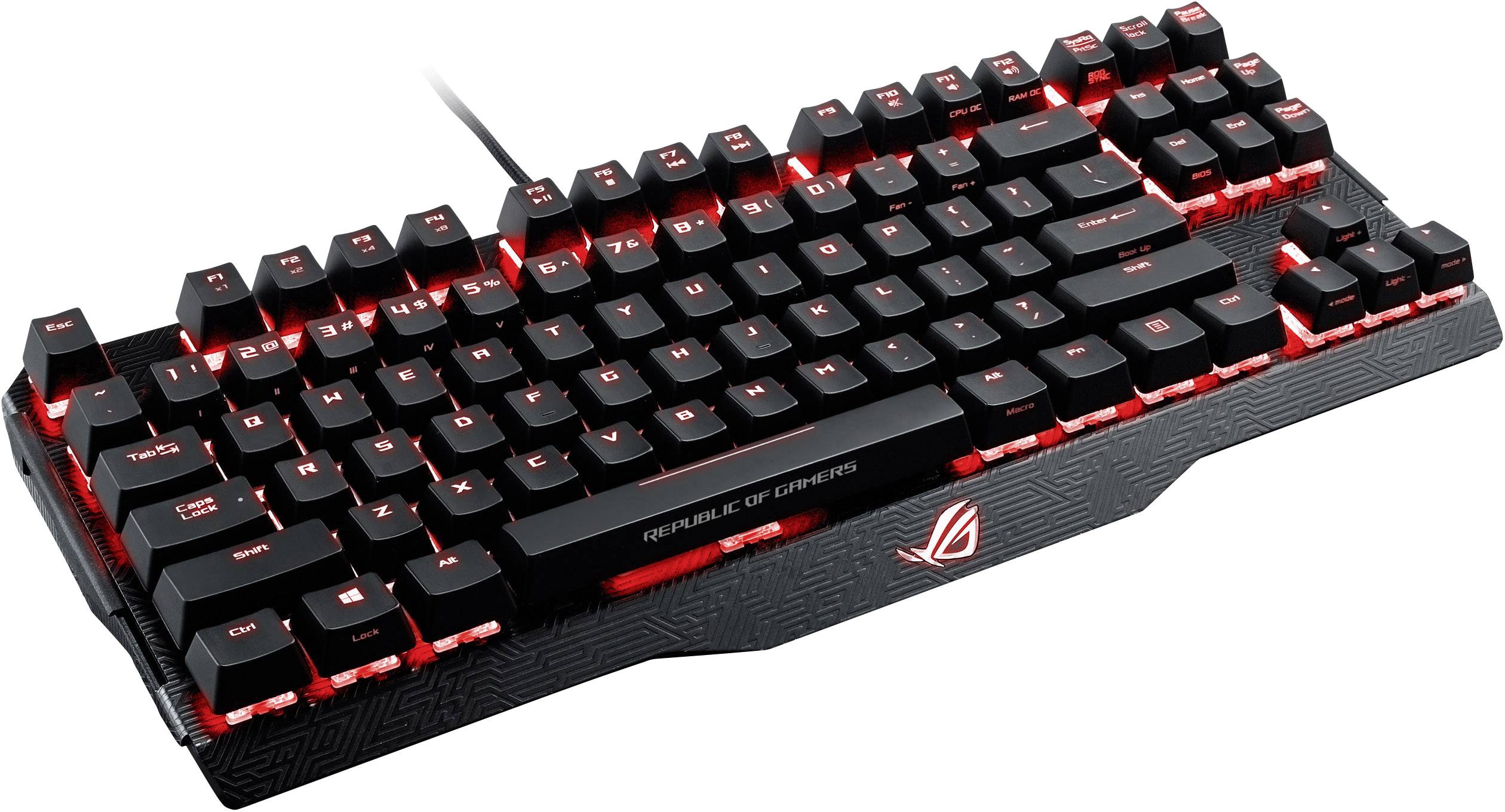 Asus ROG Claymore Core USB Gaming keyboard Backlit, Built-in user memory German, QWERTZ, Windows® Black