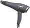 Black hair dryer with 2200 watts by Profi Care. The device has a narrow air outlet and an ergonomic handle design.
