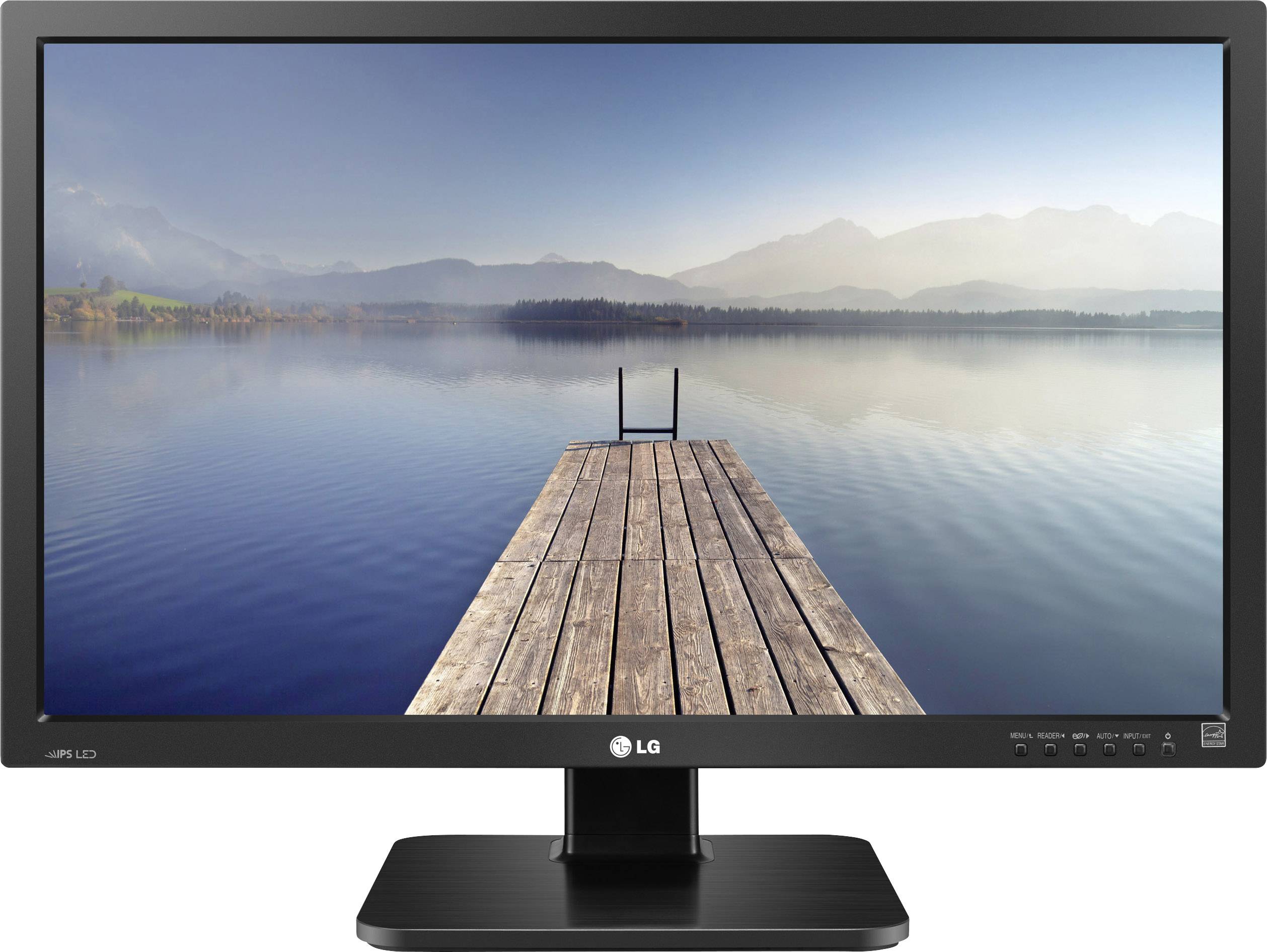LG Electronics 24BK55WD-B LCD 61 cm (24 inch) 1920 x 1200 p WUXGA 5 ms DVI, VGA, Headphone jack (3.5 mm) AH-IPS LCD