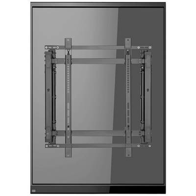 Wall mount for a screen, showing a metal structure for securing large screens to walls.