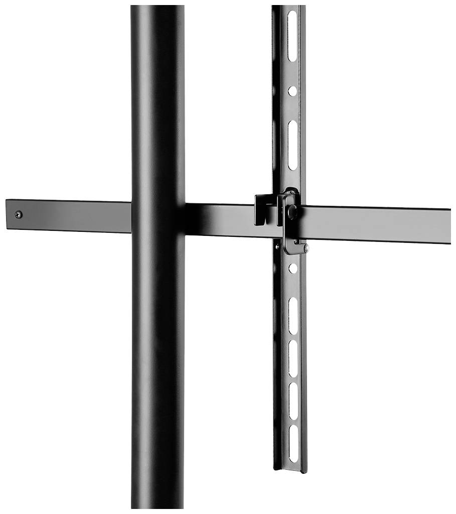 Metal structure with a vertical and a horizontal beam, possibly part of a mounting or bracket.