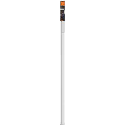 Round speaker in a dark environment with an orange light effect on top, stylish and modern design.