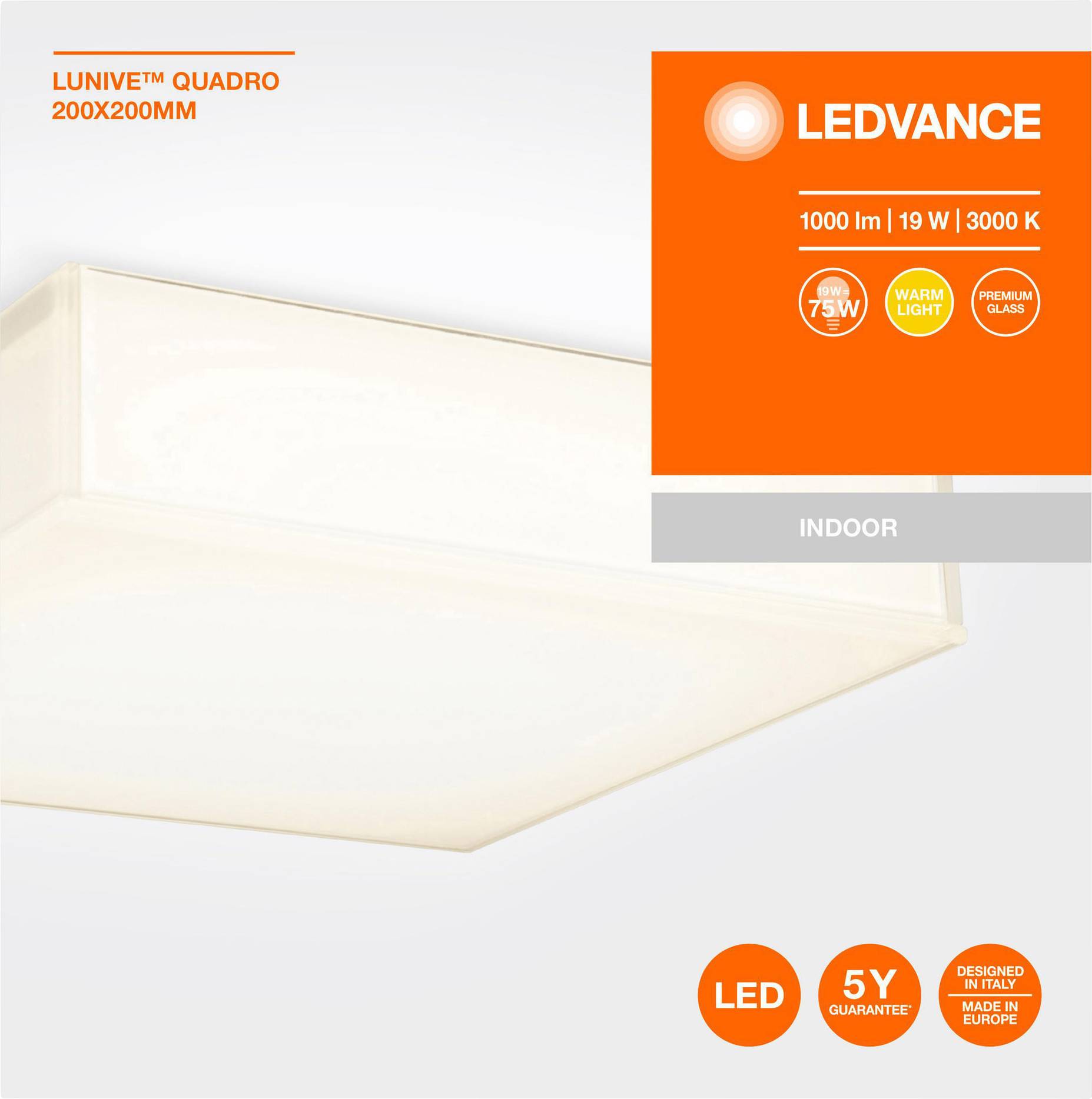 LEDVANCE 4058075226791 LUNIVE (EU) L LED ceiling light LED (monochrome) 8 W White-1