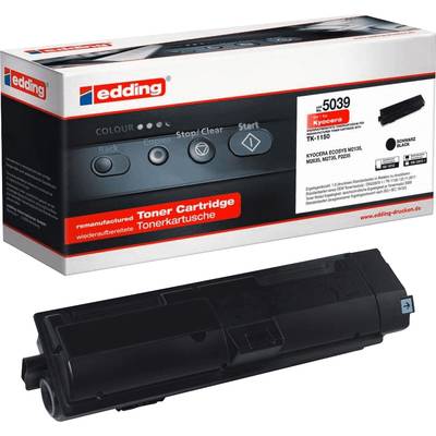 Black Edding toner cartridge, Model 5039, compatible with Kyocera Ecosys Mita printers. Packaging shows control buttons.