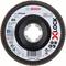 Bosch cutting disc, Model X571, suitable for metal. 115 mm diameter, 80 grit. Central hole for secure mounting.