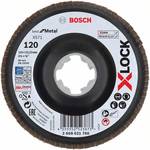 X-LOCK fan grinding disc, metal, angled, G 120, X571, 115mm, K120