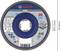 Bosch grinding disc, model PRO, diameter 125 mm, suitable for metal, with 80 grit, shows brand logo and product information.