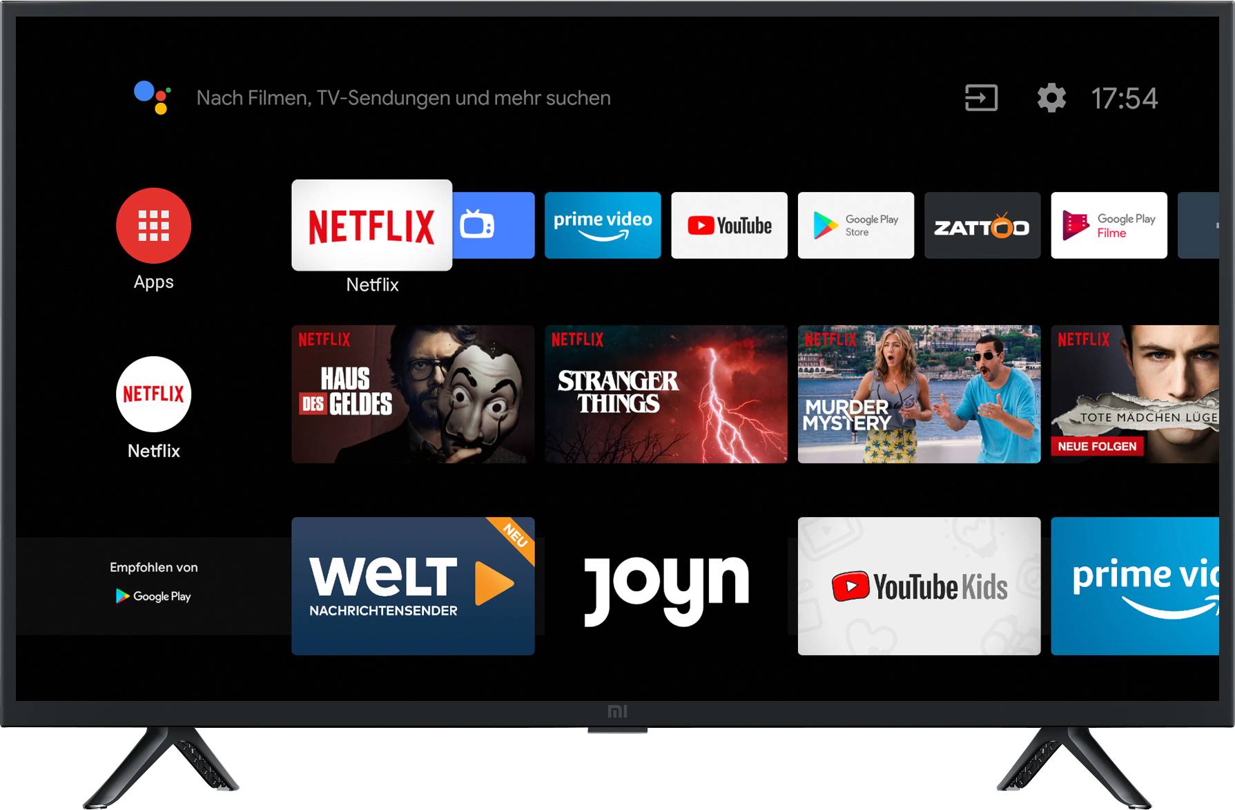 Xiaomi L32M5-5ASP LED TV 80 cm 32 inch EEC A (A+++ – D) DVB-T2, DVB-C, DVB-S, HD ready, Smart TV, Wi-Fi, CI+ Black