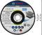Grinding disc made of stainless steel, diameter 76 mm, thickness 10 mm, inscription 'PRO Stainless Steel and Metal', brand Bosch.