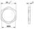 Technical drawing of a hexagonal nut M20. Dimensions: width 24 mm, height 3 mm. Side and top view shown.
