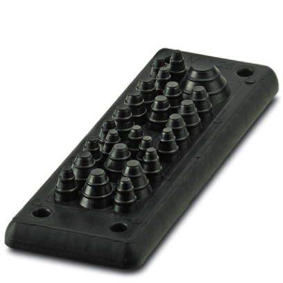 Phoenix Contact 1424582 Cable grommet Cable feeder plate TPE (low-odour thermoplastic elastomer ), SEBS, PP Black 1 pc(s)