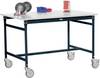 Manuflex BB4001.7016 Side table BASE mobile with melamine table top in anthracite RAL 7016, WxDxH 750 x 500 x 850 mm Anthracite