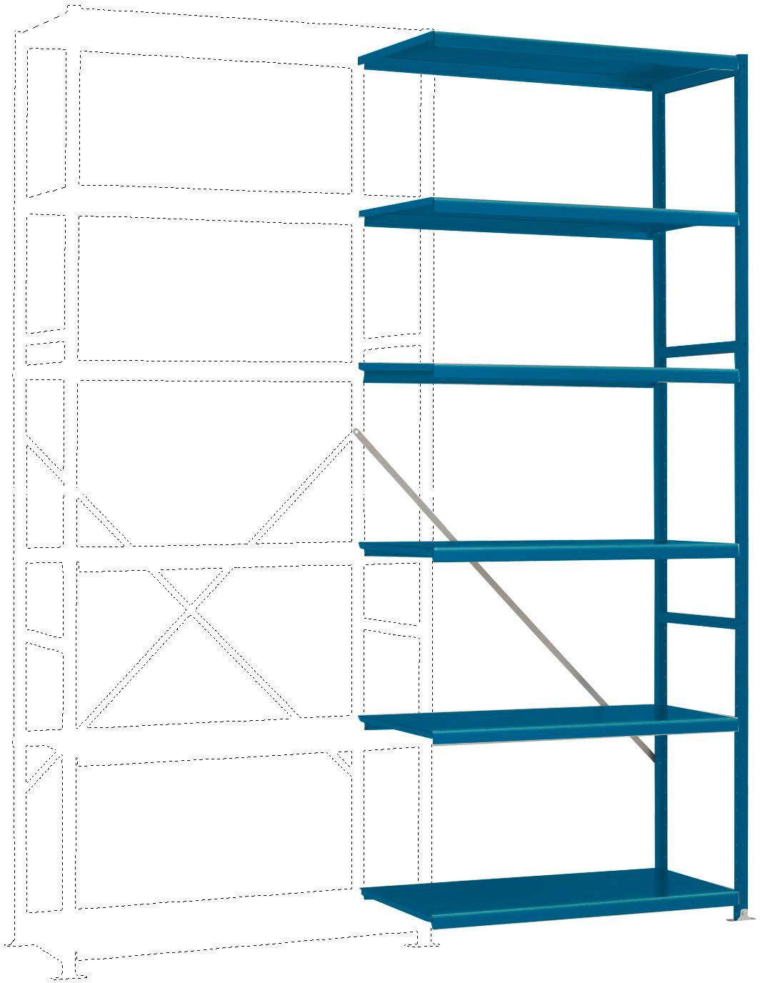 Manuflex RP1352.5012 Shelving rack (extension) (W x H x D) 1000 x 2500