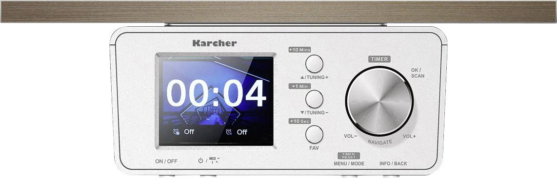 Karcher RA 2035D Radio base component DAB+, DAB, FM DAB+, FM White-2