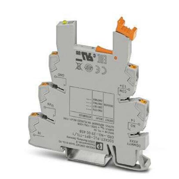 Phoenix Contact PLC-BPT-TTL/1 Relay socket + LED (L x W x H) 94 x 6.2 x 80 mm Piece 1 pc(s)