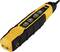 A yellow and black testing device with multiple buttons, including power on/off and volume. It is used for cable testing.