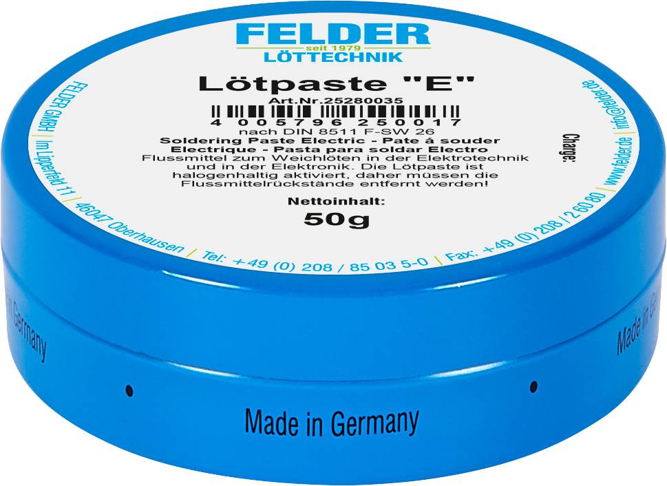 Felder ISO-Flux E Solder paste Content 1 pc(s)