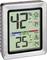 Digital hygrometer shows 42% humidity and 25°C temperature, with trend indicators and minimum/maximum values from the past 24 hours.