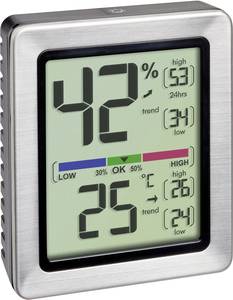 TFA Dostmann EXACTO Thermo-hygrometer Silver