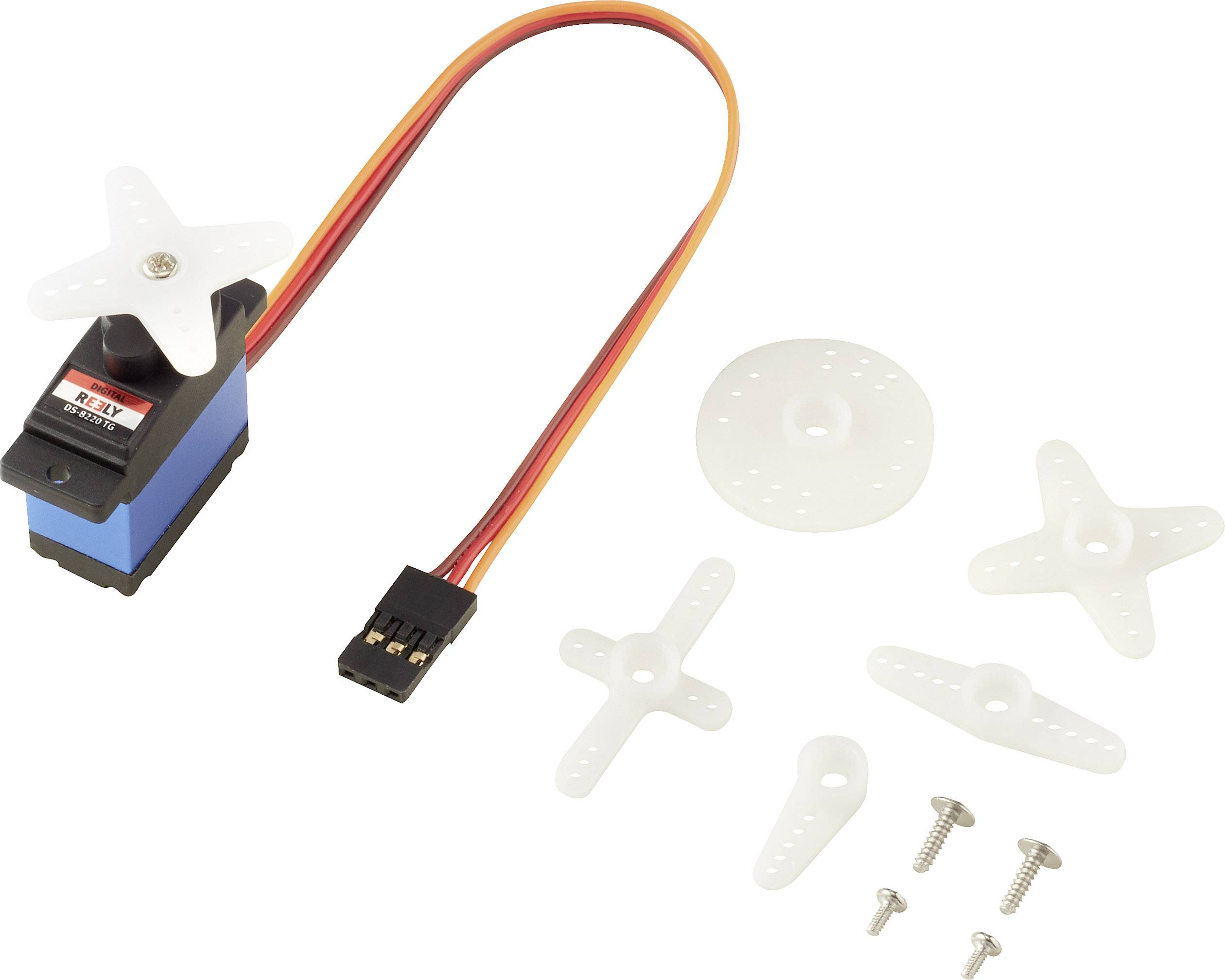 Reely Mini servo DS8220 TG Digital servo Gear box material Titanium Connector system JR