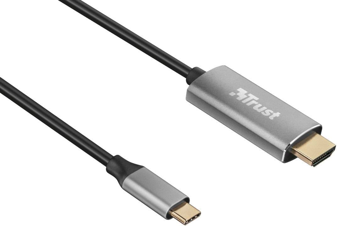 Trust USB-C® / HDMI Adapter cable USB-C® plug, HDMI-A plug 1.80 Black 23332 USB-C® screen cable | Conrad.com
