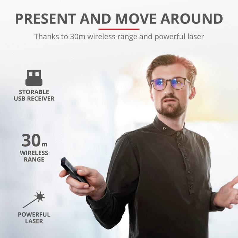 Trust KAZUN Presenter incl. laser pointer-20