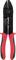 Wire stripping pliers with red and black handles, suitable for cutting and stripping wires of various diameters.