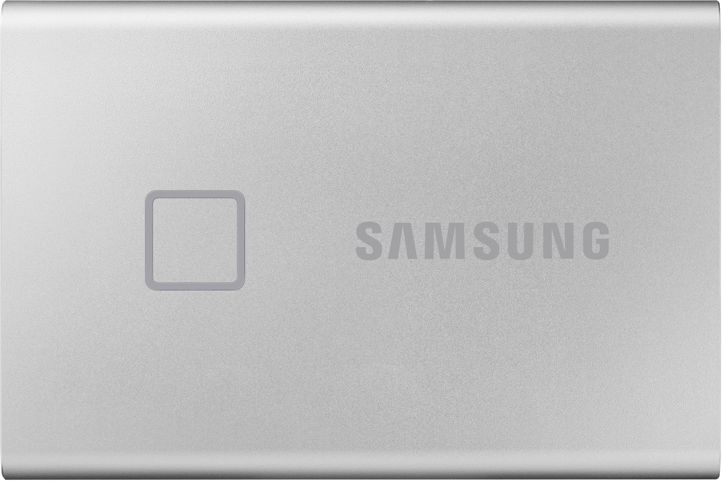 Samsung Portable T7 Touch 2 TB External SSD hard drive USB 3.2 (Gen 2) Silver MU-PC2T0S/WW